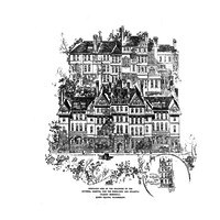 Bird's eye view of the buildings of the National Hospital for the Paralysed and Epileptic (Albany Memorial), Queen Square, Bloomsbury