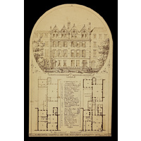 Plans and elevation for National Hospital for the Paralysed and Epileptic. 2nd building. July 1866